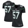 NFL Women's New York Jets Bart Scott Nike Black Retired Player Jersey