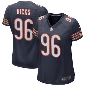 NFL Women's Nike Akiem Hicks Navy Chicago Bears Game Jersey