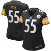 NFL Women's Pittsburgh Steelers Devin Bush Nike Black Game Player Jersey