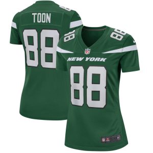 NFL Women's New York Jets Al Toon Nike Gotham Green Game Retired Player Jersey