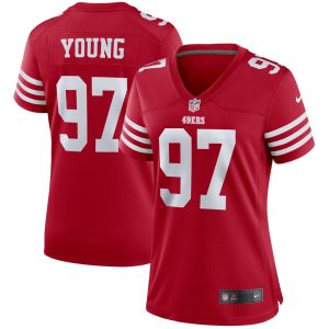 NFL Women's San Francisco 49ers Bryant Young Nike Scarlet Retired Player Game Jersey
