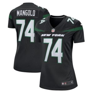 NFL Women's New York Jets Nick Mangold Nike Black Retired Player Jersey