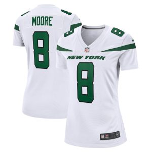 NFL Women's New York Jets Elijah Moore Nike White Game Jersey