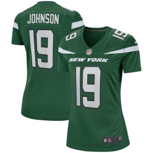 NFL Women's New York Jets Keyshawn Johnson Nike Gotham Green Game Retired Player Jersey
