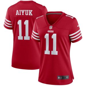 NFL Women's San Francisco 49ers Brandon Aiyuk Nike Scarlet Player Game Jersey