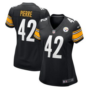 NFL Women's Pittsburgh Steelers James Pierre Nike Black Team Game Jersey