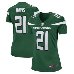 NFL Women's New York Jets Ashtyn Davis Nike Gotham Green Game Player Jersey