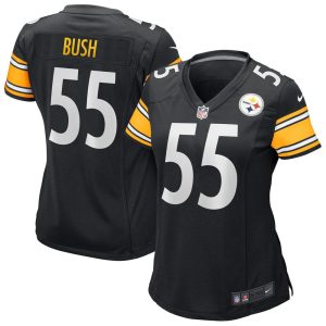 NFL Women's Nike Devin Bush Black Pittsburgh Steelers Game Jersey