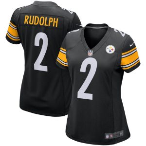 NFL Women's Pittsburgh Steelers Mason Rudolph Nike Black Game Player Jersey