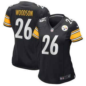 NFL Women's Pittsburgh Steelers Rod Woodson Nike Black Game Retired Player Jersey