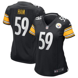 NFL Women's Pittsburgh Steelers Jack Ham Nike Black Game Retired Player Jersey
